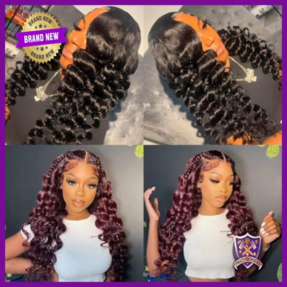 28 Inch Human Hair Glueless Wig Loose Deep Wave 5x5 HD Lace Closure main image 6